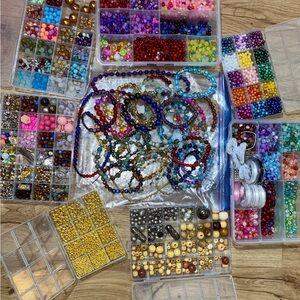 More bracelets added! A variety of beads for hobbies, jewelry making and more!